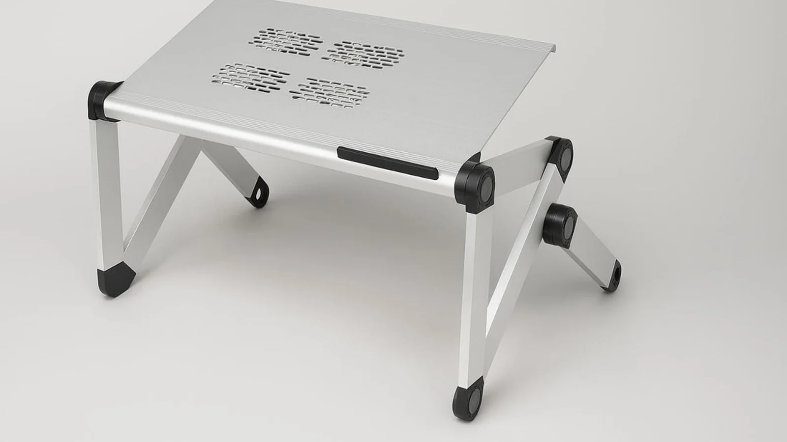 adjustable laptop table in realistic office setting