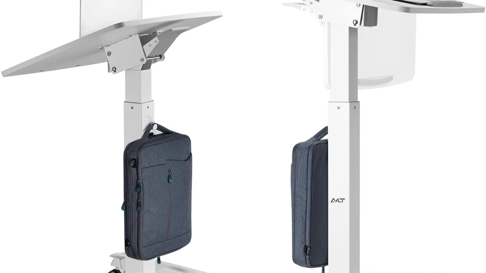 adjustable laptop table in realistic office setting