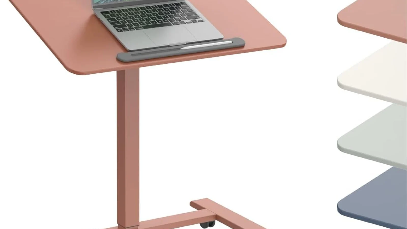 adjustable laptop table in realistic office setting